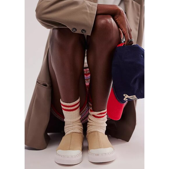 Free People Shoes - 🎉LAST CHANCE🎉 FREE PEOPLE Juno Slip On Sport Sneakers / Cafe Suede